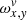 $ \omega_{x,\mathit{y}}^{\mathit{v}} $