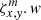 $ \zeta_{x,{\it y}}^m.w $