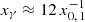 $ x_\gamma \approx 12 \, x_{0,\,1}^{-1} $