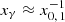 $ x_{\gamma} \approx x_{0,\,1}^{-1} $