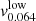 $ \mathit{v}_{0.064}^{\mathrm{low}} $