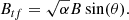 $$ \begin{aligned} B_{tf}=\sqrt{\alpha }B \sin (\theta ).\end{aligned} $$
