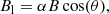 $$ \begin{aligned} B_{\rm l}=\alpha B \cos (\theta ),\end{aligned} $$