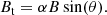 $$ \begin{aligned} B_{\rm t}=\alpha B \sin (\theta ).\end{aligned} $$
