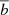 $ \overline{b} $