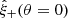 $ \hat{\xi}_+(\theta=0) $