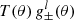 $ T(\theta)\, g_\pm^l(\theta) $