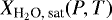 $X_{\textrm{H}_2\textrm{O, sat}}(P,T)$