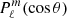 $ {P}_\ell^{m} ({\rm cos} \, \theta) $