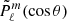 $ {\tilde P}_\ell^m (\mathrm{cos} \, \theta) $
