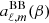 $ a_{\ell,m}^{\mathrm{BB}} (\beta) $