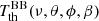 $ T_{\mathrm{th}}^{\mathrm{BB}} (\nu, \theta, \phi, \beta) $