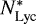 $N^*_{\textrm{Lyc}}$