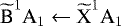 ${\widetilde{\textrm{B}}^{1}\textrm{A}_{1}}\leftarrow{\widetilde{\textrm{X}}^{1}\textrm{A}_{1}}$
