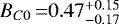 $B_{C0}\,{=} 0.47^{&#x002B;0.15}_{-0.17}$