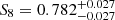 $ S_8=0.782^{+0.027}_{-0.027} $