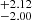 $ ^{+2.12}_{-2.00} $