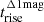 $ t^{\mathrm{\Delta 1mag}}_{\mathrm{rise}} $
