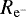 $R_{\mathrm{e^-}}$