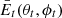 $ \bar{E}_t(\theta_t,\phi_t) $