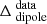 $ \Delta_{\text{ dipole}}^{\text{ data}} $