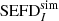 $ \text{SEFD}_I^{\text{sim}} $