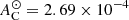 $ A_{\mathrm{C}}^{\odot} = 2.69 \times 10^{-4} $