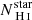 $ N_{{\text{ H}\,\textsc{I}}}^{\mathrm{star}} $
