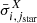 $ \bar{\sigma}_{i,j_{\mathrm{star}}}^X $