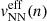 $ \mathit{v}_{\mathrm{NN}}^{\mathrm{eff}}(n) $
