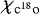 $\chi_{\textrm{c}^{18}\textrm{o}}$