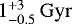 $1^{&#x002B;3}_{-0.5}\,\mathrm{Gyr}$