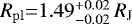 $\mathrm{\textit{R}_{pl}}{=}1.49^{&#x002B;0.02}_{-0.02}\,\mathrm{\textit{R}_J}$