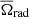 $ \overline{\Omega}_{\mathrm{rad}} $