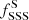 $ f_{\mathrm{SSS}}^{\mathrm{S}} $