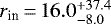 $r_{\textrm{in}}\,{=}\,16.0^{&#x002B;37.4}_{-8.0}$