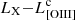 $ L_{\mathrm{X}}{-}L^{\mathrm{c}}_{\mathrm{[OIII]}} $