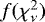 $f(\chi_{\nu}^2)$