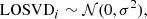 $$ \begin{aligned} \mathrm{LOSVD}_i\sim {\mathcal{N} }(0,\sigma ^2), \end{aligned} $$