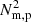 $ N_{\mathrm{m, p}}^{2} $