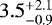 $3.5^{&#x002B;2.1}_{-0.9}$
