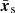 $ \bar{\boldsymbol{x}}_{\mathrm{s}} $