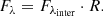 $$ \begin{aligned} F_\lambda = F_{\lambda _{\rm inter}} \cdot R. \end{aligned} $$
