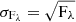 $ {\sigma _{{{\rm{F}}_\lambda }}} = \sqrt {{{\rm{F}}_\lambda }} $