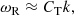 $$ \begin{aligned}&\omega _\mathrm{R} \approx C_\mathrm{T} k, \end{aligned} $$