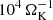 $ 10^{4}\,\Omega_{\mathrm{K}}^{-1} $
