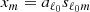 $$ \begin{aligned} x_m = a_{\ell _0} s_{\ell _0m} \end{aligned} $$