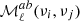 $ \mathcal{M}_\ell^{ab}(\nu_i,\nu_j) $