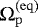 $\Omega_{\mathrm{p}}^{(\mathrm{eq})}$