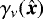 $\gamma_{\nu}(\bm{\hat{x}})$